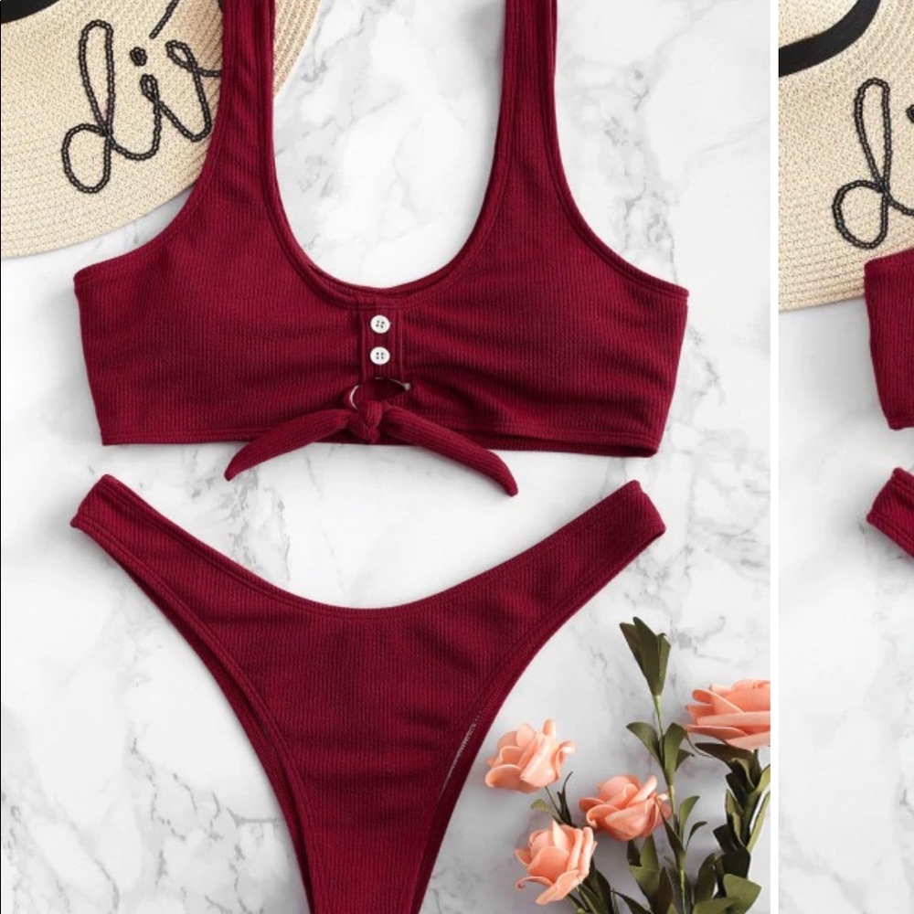 Zaful ribbed bikini